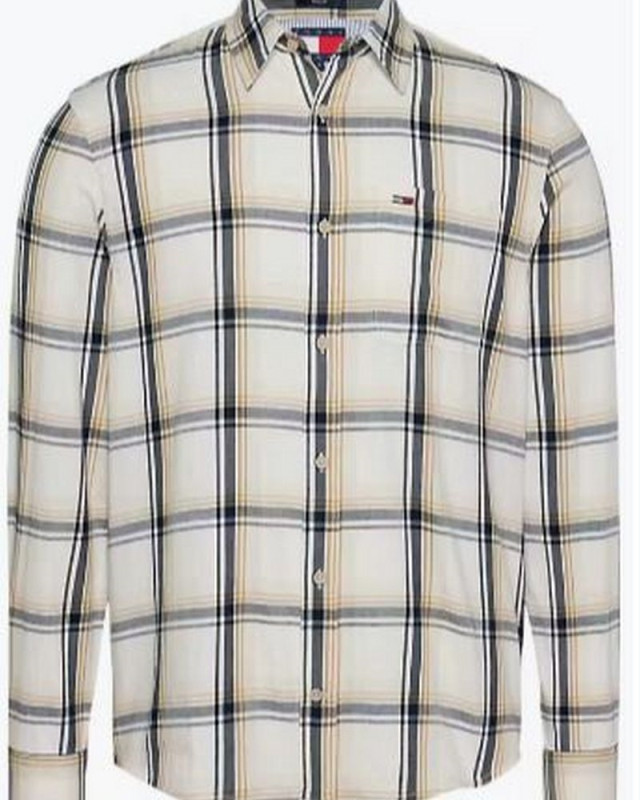 Chemise TOMMY JEANS newsprint check