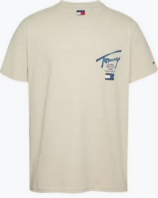 tee shirt TOMMY JEANS Ecru