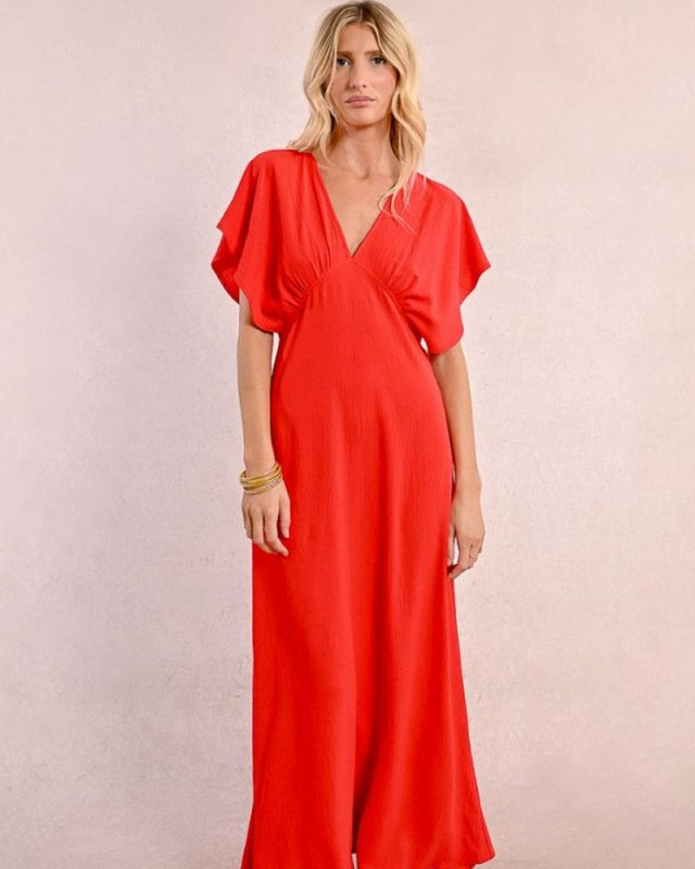 Robe Longue et Fluide MOLLY BRACKEN Rouge