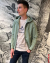 Sweat zippe Mesnil FAGUO Vert