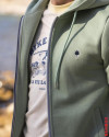 Sweat zippe Mesnil FAGUO Vert