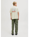 T-shirt JACK & JONES JUNIOR celadon tint