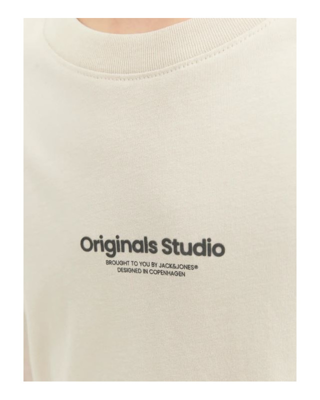 T-shirt JACK & JONES JUNIOR Ecru