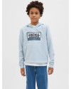 Sweat à capuche JACK & JONES JUNIOR subdued blue