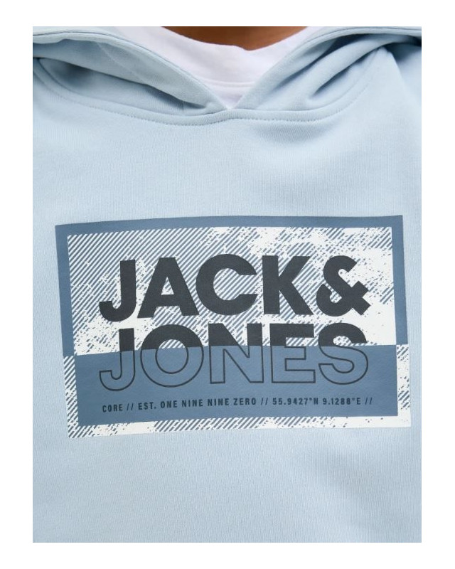 Sweat à capuche JACK & JONES JUNIOR subdued blue