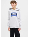Sweat à capuche JACK & JONES JUNIOR Gris