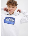 Sweat à capuche JACK & JONES JUNIOR Gris
