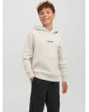 Sweat à capuche JACK & JONES JUNIOR Ecru