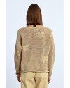 Cardigan en crochet fleurs LILI SIDONIO Beige