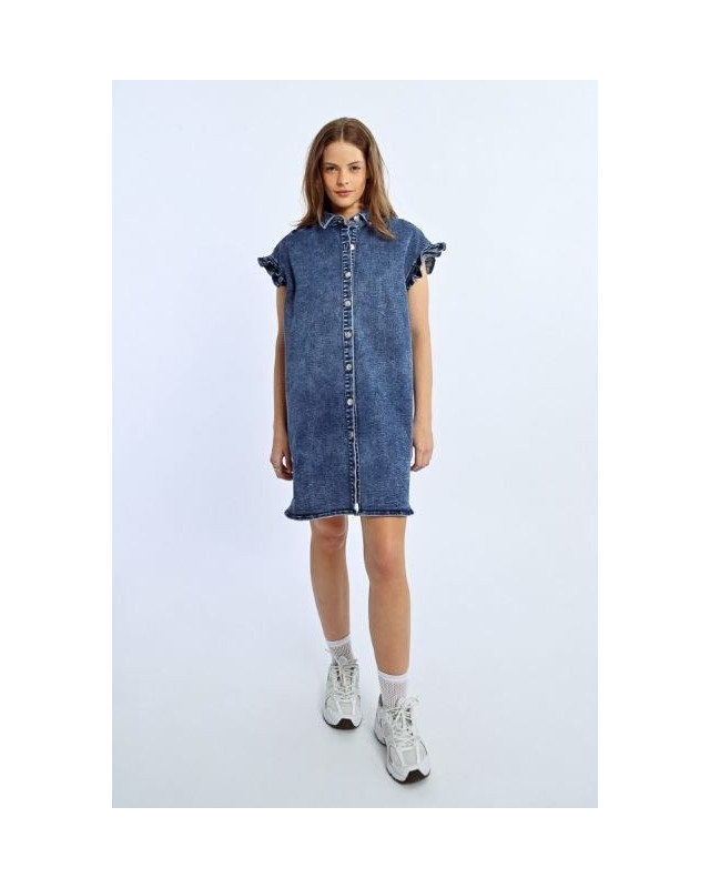 Robe chemise en jean LILI SIDONIO Denim