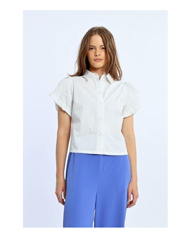 Chemise Manches Courtes LILI SIDONIO Blanc