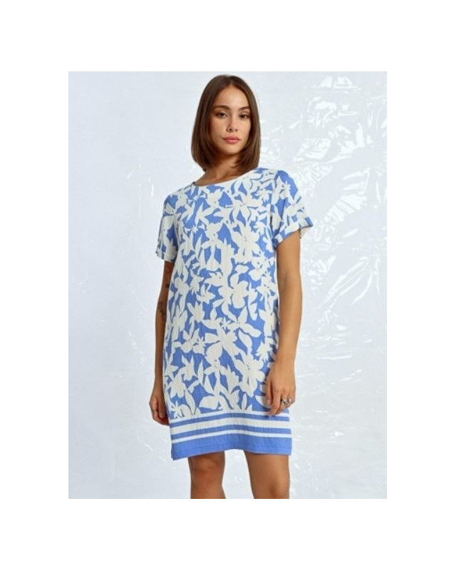 Robe Courte Imprimée LILI SIDONIO blue holbox