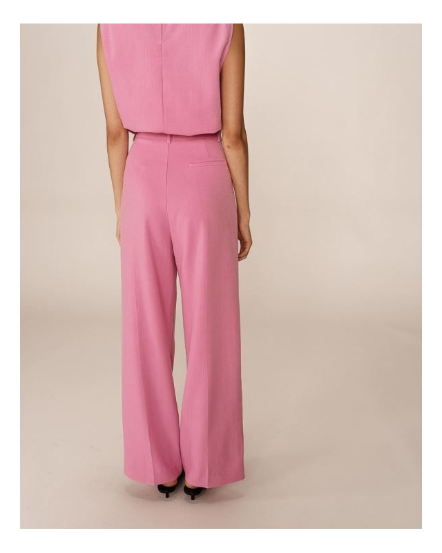 Pantalon tailleur à plis GRACE & MILA Rose