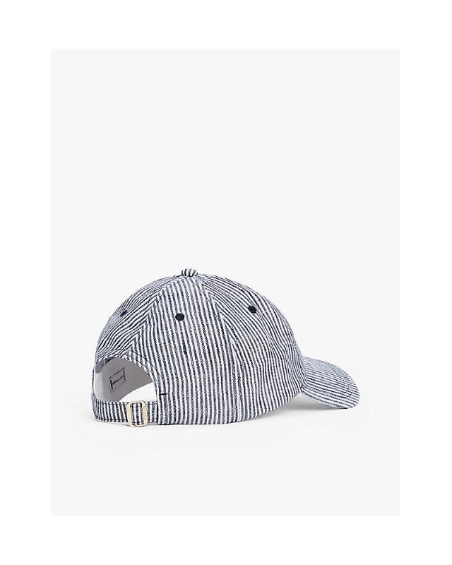 Casquette 5 panneaux en lin TOMMY HILFIGER space blue