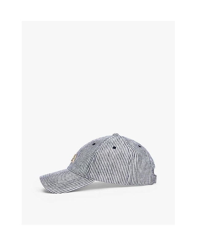 Casquette 5 panneaux en lin TOMMY HILFIGER space blue