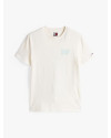 T-shirt à logo lettre bulle imprimé au dos TOMMY HILFIGER Blanc