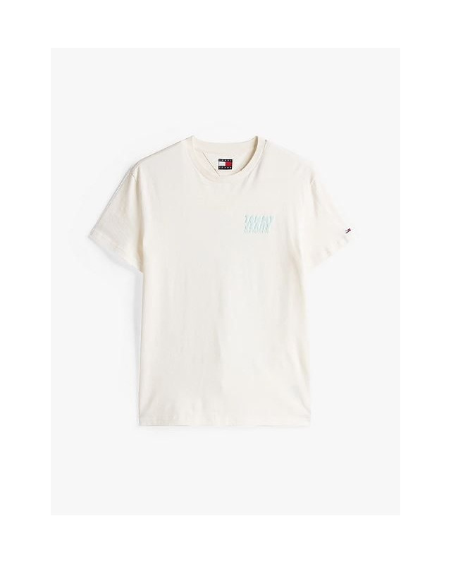 T-shirt à logo lettre bulle imprimé au dos TOMMY HILFIGER Blanc