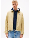 Veste zippée à logo TOMMY HILFIGER BEIGE