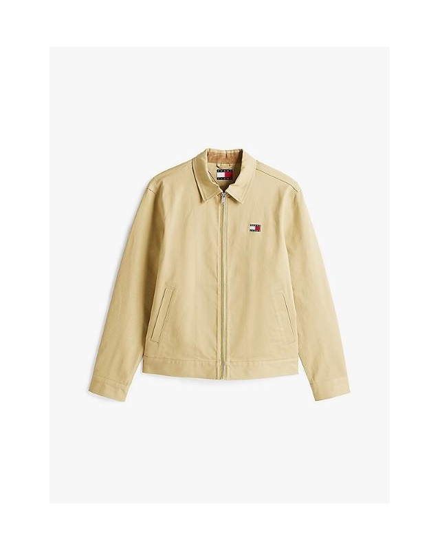 Veste zippée à logo TOMMY HILFIGER BEIGE