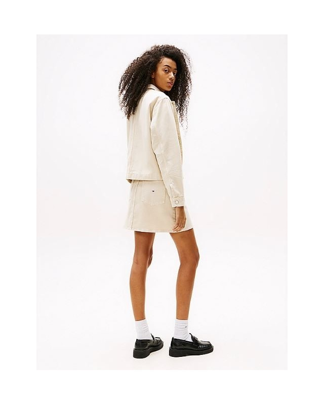 Veste en denim teinte en pièce TOMMY HILFIGER Ecru