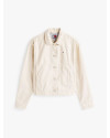 Veste en denim teinte en pièce TOMMY HILFIGER Ecru