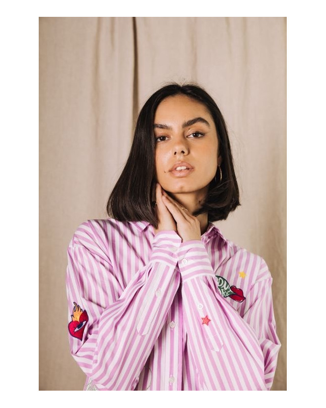 Chemise Chella Summer Patches FREEMAN f949 lilac