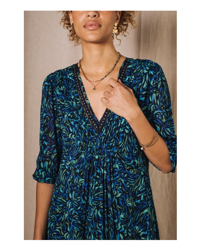 Robe à motif Juna Tropical Night FREEMAN Multicolore