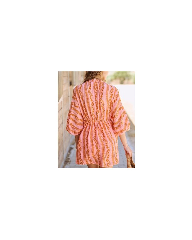 Robe courte LAURE+MAX ORANGE