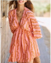 Robe courte LAURE+MAX ORANGE