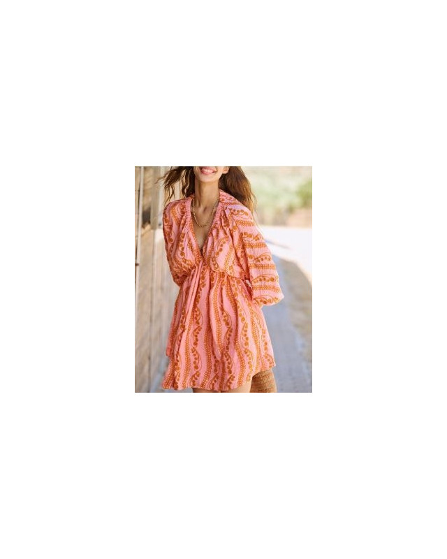Robe courte LAURE+MAX ORANGE