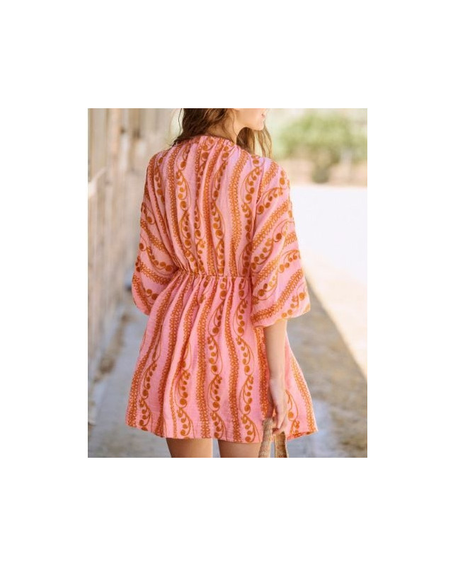 Robe courte LAURE+MAX ORANGE