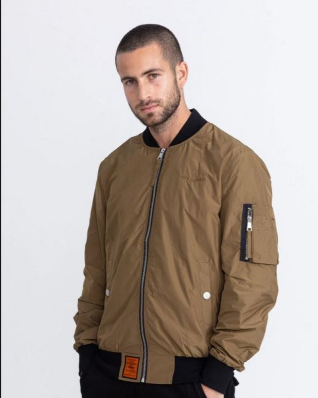 Bombers Blouson court camel
