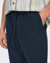 Pantalon en Lin ONLY&SONS Marine