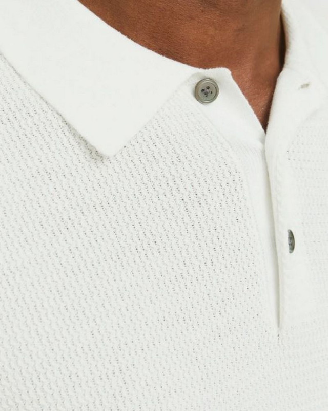 Polo manche courte JACK AND JONES Ecru
