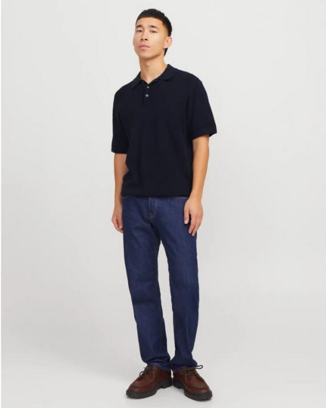 Polo manche courte JACK AND JONES Bleu marine