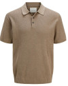 Polo manche courte JACK AND JONES taupe