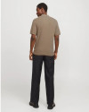 Polo manche courte JACK AND JONES taupe