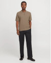Polo manche courte JACK AND JONES taupe