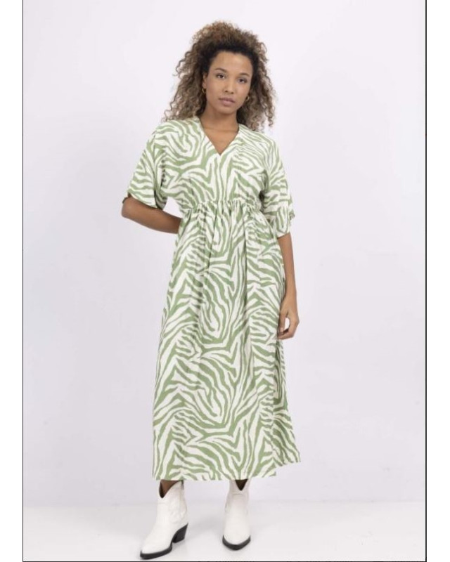 Robe longue LILIE ROSE Vert