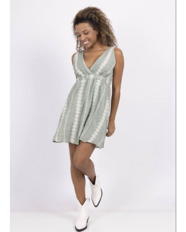 Robe courte LILIE ROSE Vert