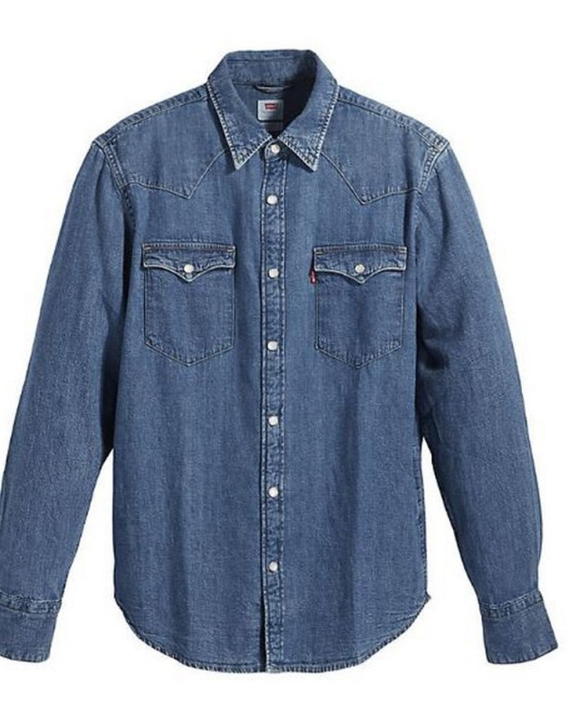 Chemise western LEVIS med indigo