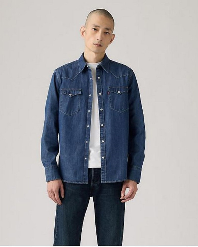 Chemise western LEVIS med indigo