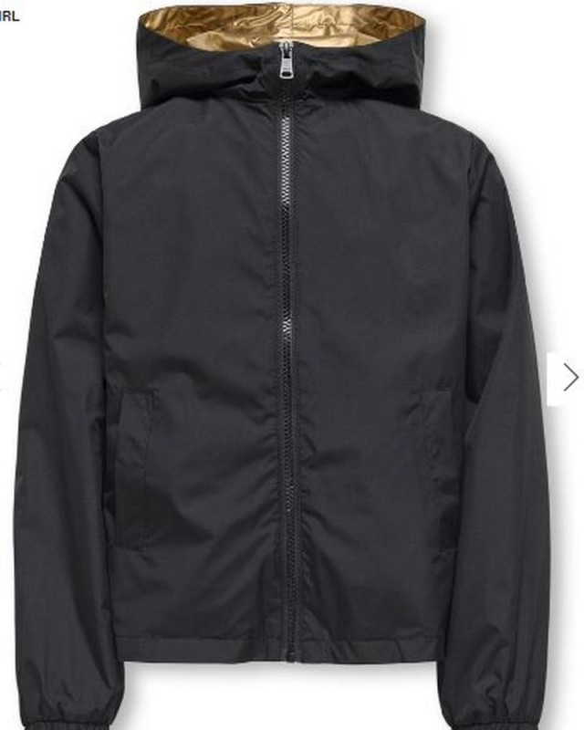 Veste courte reversible KIDS ONLY black gold lining