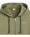 Sweat shirt zippé capuche LEVIS Vert