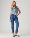Jean droit crop 501 LEVIS Denim