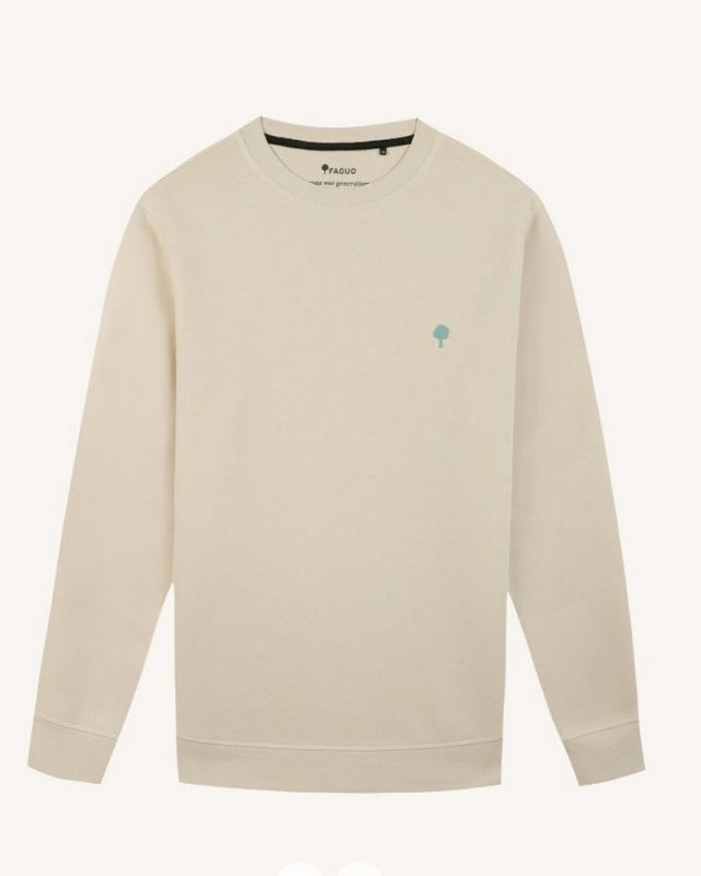 Sweat col rond Donzy FAGUO ECRU