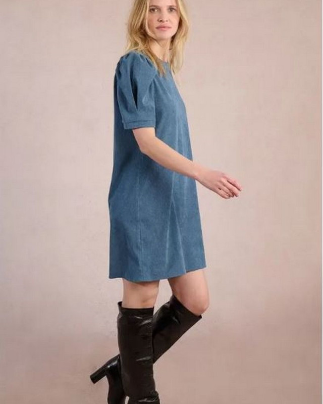 Robe courte MOLLY BRACKEN bleu denim
