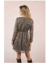 Robe courte imprimé MOLLY BRACKEN camel lara