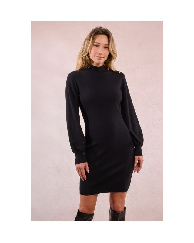 Robe Pull en maille MOLLY BRACKEN Noir