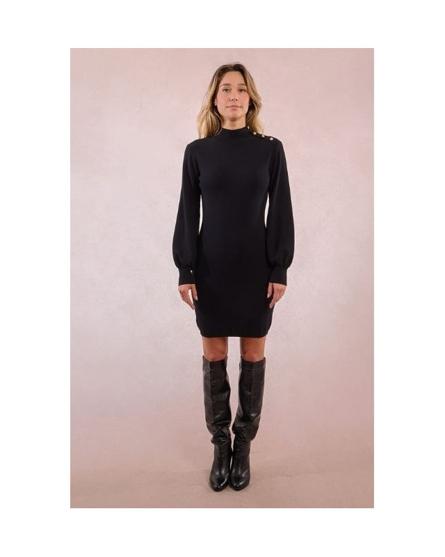 Robe Pull en maille MOLLY BRACKEN Noir